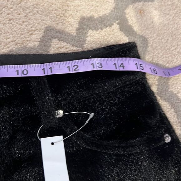 ASOS DESIGN high rise sassy cigarette pants in black faux pony skin size 12 NWT - Picture 6 of 9